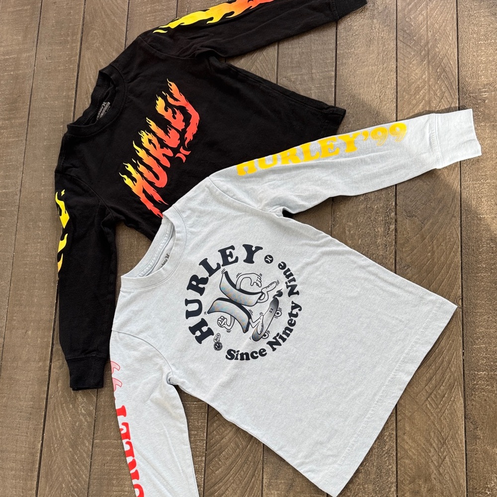 (2 for $10) Hurley Kids Long Sleeve Tees